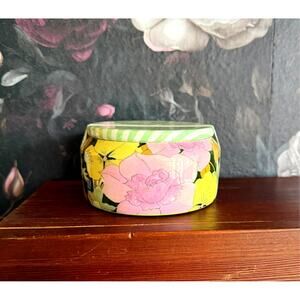 New Anthropologie Lyla Floral Pink Peony & Neroli Tin Candle